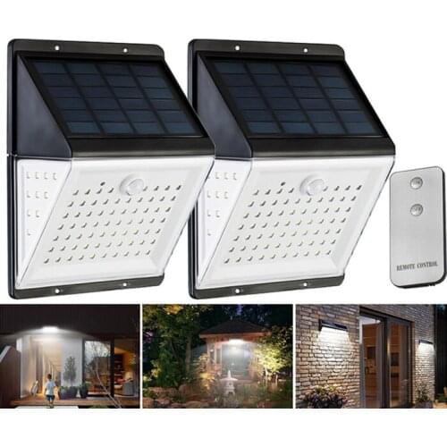 88 LEDs Solar Power Lamp Motion Sensor Light Remote Control Solar Light Outdoor Yard Wall Lamp Waterproof Solar Outdoor Light