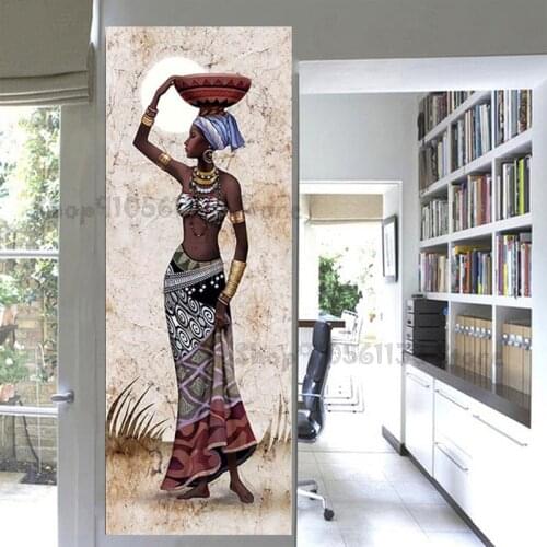 Needlework Diamond Painting African woman Diamond Embroidery full square Drill Rhinestone Mosaic Picture Home Decoration GG4200