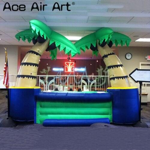 Top quality inflatable coconut cold drink stall,kiosk bar/vendor space,inflatabl tiki bar with removable banners for Events