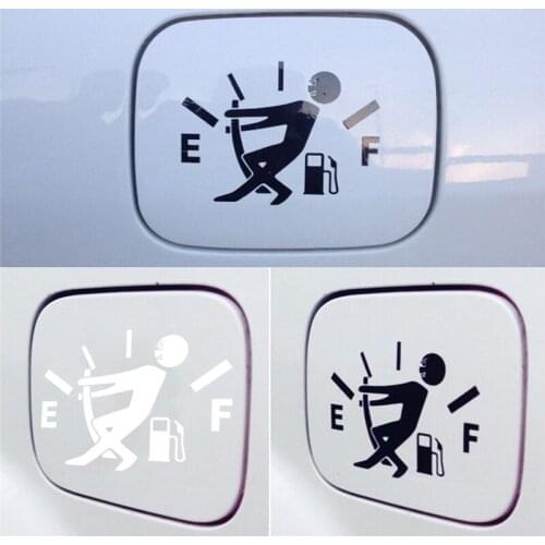 2019 New 1 Pcs Funny Car Sticker Pull Fuel Tank Pointer To Full Hellaflush Reflective Vinyl Car Sticker Decal Wholesale #257459