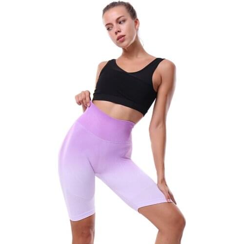 Women Sport Shorts Yoga Clothing Gym High Waist Push Up for Ladies Shorts Leggings Fitness Hip Lift Tight Sportswear