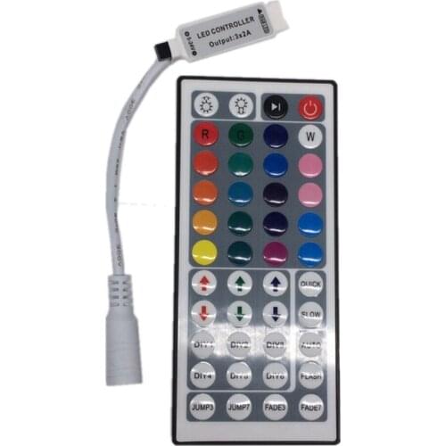 1PCS MINI RGB LED controller 44 key IR Remote Control for 5050 3528 RGB LED strip