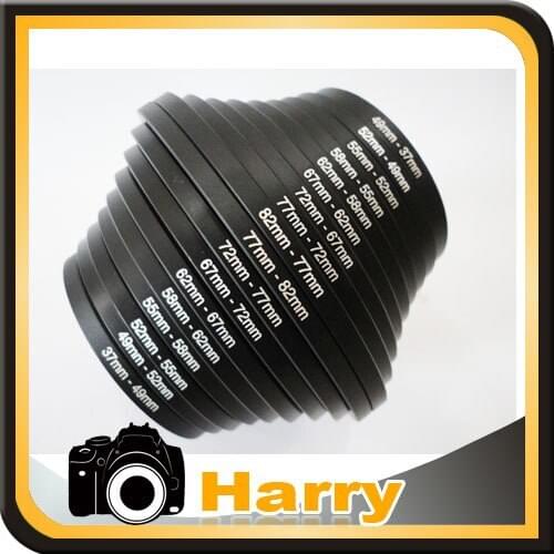 18pcs Camera Lens Filter Step Up & Down Ring Adapter Set for Can&n Nik&n &lympus Camera+Tracking Number