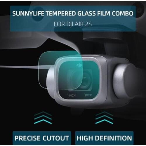 2Sets for Mavic Air 2S Camera Lens Protective Film HD Tempered Glass Film Lens Protector For DJI Air 2S Drone Accessories