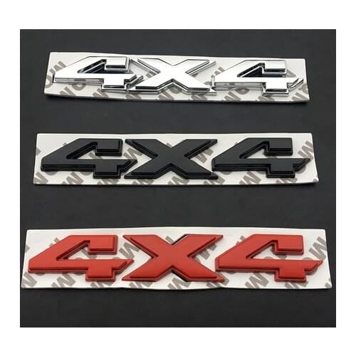 3D Auto Stickers Metal 4X4 Shape Chrome Badge Emblem Decals Motorcycle Modified Car Accessories