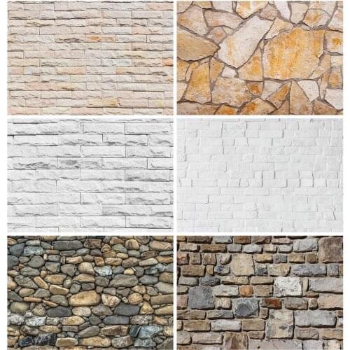 White Brick Wall Photography Backdrops Photo Background Vinyl Cloth 3D Customize for Baby Children Photo Studio Photoshoot