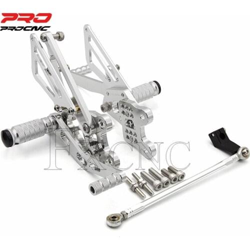 For KAWASAKI ZX-14R ABS 2012-2020 2019 Adjustable Aluminum Motorcycle Rearset Footrest Footpeg Rear Set Footrest Foot peg