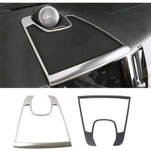 For Volvo XC60 2018 2019 2020 Central Console Dashboard Audio Speaker Ring Frame Trim Stainless Steel Interior Moulding Sticker