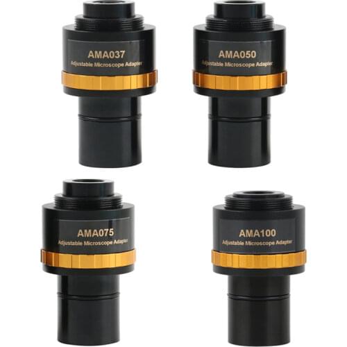 0.37X 0.5X 0.75X Focusable Microscope Electronic Eyepiece C Mount Adapter Lens to 23.2mm Interface For Video Microscope Camera