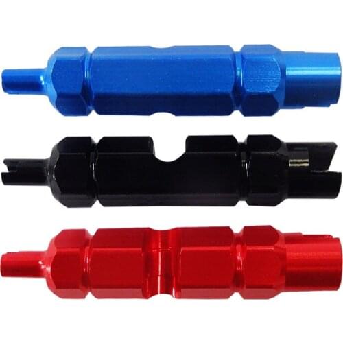 Bicycle Nozzle Valve Core Tool Bike Tire Repair Kits Double Head Wrench Multifunctional Portable Disassembly Spanner