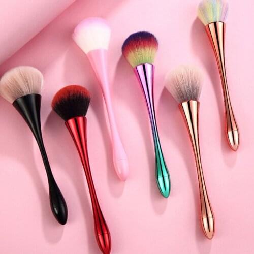 Nail Art Brush Soft Nail Dust Brush UV Gel Nail Polish Nylon Brush for Manicure Professional Nail DIY Design Tools Blusher Brush