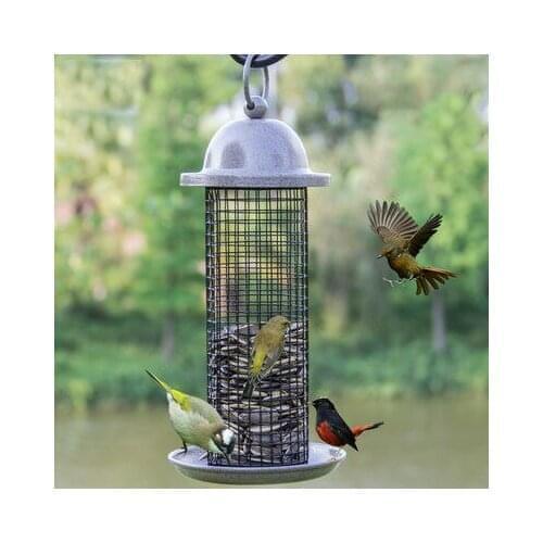 Outdoor bird feeder, garden decoration, villa, balcony bird feeder, automatic bird feeding trough