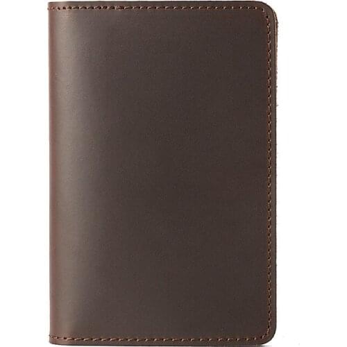 2021 Male Vintage Business Leather Passport Covers Holder ID Bank Card Case Protection Credit Men Wallet