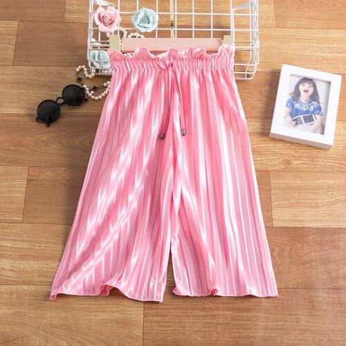 Summer Girls Pants Soft Elastic for Girls Kids Clothes Size 3-8 Years Comfortable Cool pants Casual Clothing 3-8Y kids clothes