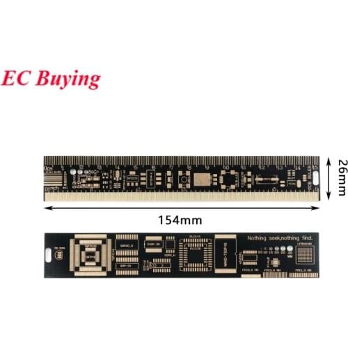 PCB Ruler For Electronic Engineers For Arduino Fans PCB Reference Ruler PCB Packaging Units 15cm 150mm 6 inch 6"