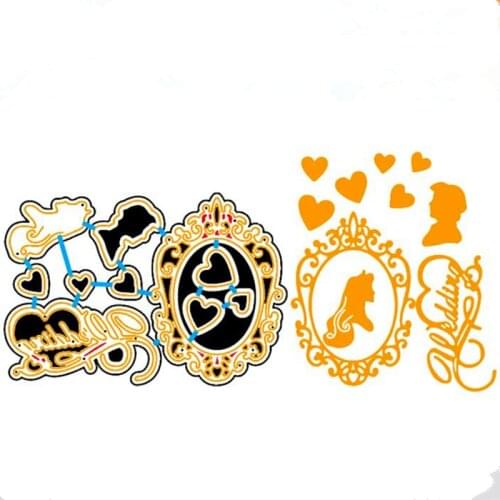 YINISE Metal Cutting Dies For Scrapbooking Stencils Lover Wedding DIY PAPER Album Cards MAKING Embossing Folder Die Cuts New
