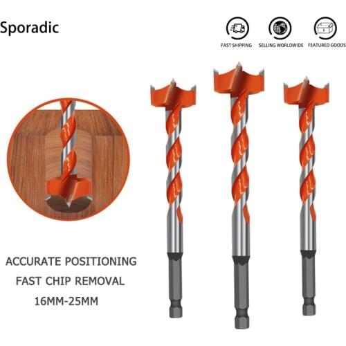 Forstner Drill Bits Set For Wood Drilling Hole Cutter Spiral Reaming Self Centering Carpenter Power Tools Accessories Hex Shank