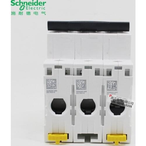 Genuine Schneider Air Switch Three-pole Circuit Breaker Type C Circuit Breaker Acti9 IC65N 3P6A 10A 16A 20A 25A 32A 40A 50A 63A