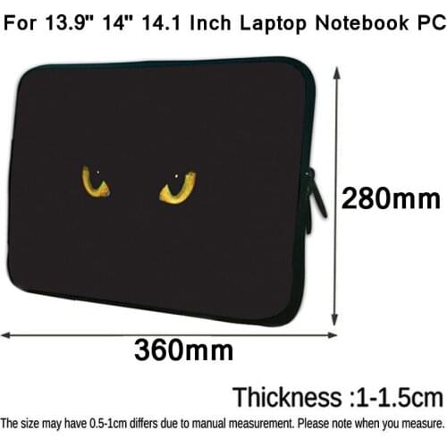 Neoprene Laptop Sleeve Hidden Handle Bag 14 14.1 13.9 Inch Notebook Carry Case For Huawei Matebook D14 2020 Acer Lenovo Thinkpad