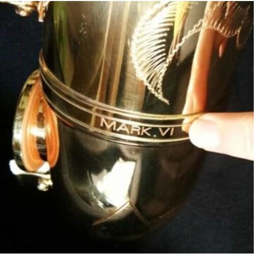 2021 New Mark VI Ato Saxophone Professional E Flat Electroph Gold Saxofone Musical Instruments Inscription Carved Free Shipping