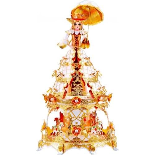 NEW Piececool 3D Metal Puzzle Princess model box Model DIY Laser Cut Assemble Jigsaw Toy Desktop decoration GIFT For Adult kids