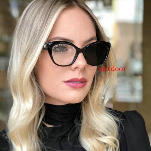 Female discoloration photochromic reading glasses brand design 2020 new cat Hyperopia presbyopia with diopter eyewear NX