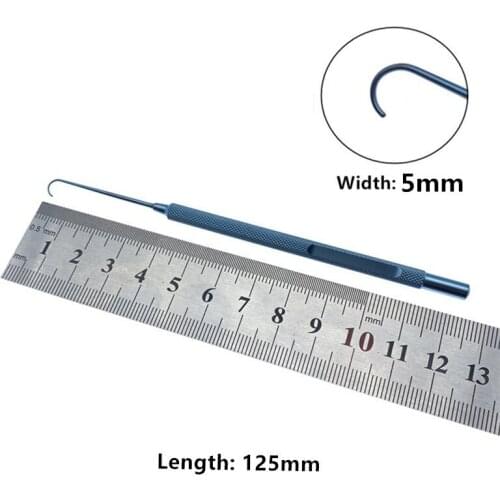 Hot Sale Good Quality Titanium Alloy Curved Hook ophthalmic surgical instrument