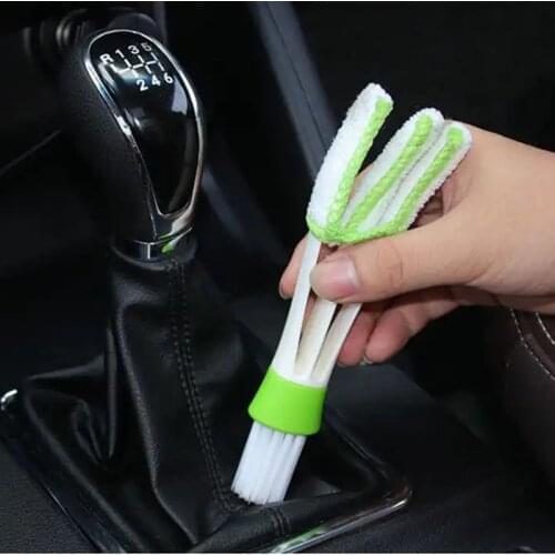 Car Air Conditioner Vent Brush Microfibre Auto Grille Cleaner Detailing Blinds Duster Brush For Lifan X60 620 520 320 X50 Solano