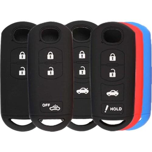 Jingyuqin Silicone Car Key Cover Remote Case For MAZDA 2 3 5 6 CX-3 CX-5 CX-7 CX-9 Speed Miata MX5 Shell Protector 2 3 4 Button