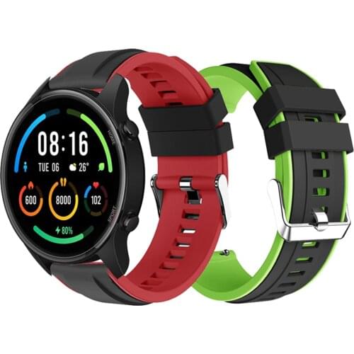 22mm Silicone Wristband Strap for Xiaomi Mi Watch Color Sports Edition Band Bracelet for Mi Watch Color Bracelet Watchbands