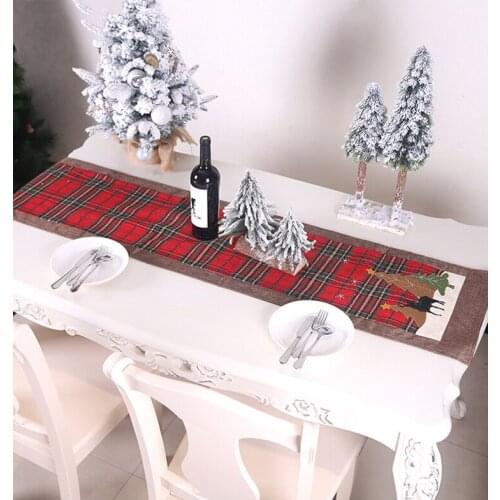 Tablecloths for Rectangular Table Christmas Tablecloth Decorations for Parties Linen Tablecloth with Embroidery Kitchen Ornament