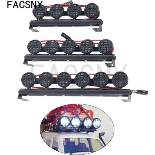 RC Car Roof Lamp LED Light Bar for 1/10 RC Crawler Axial SCX10 90046 Traxxas TRX4 Redcat GEN8 RGT 86100 Tamiya CC01