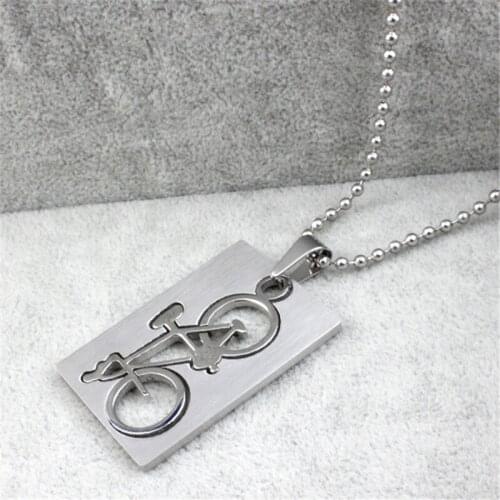 Tassina Stainless steel steel pendant personalized titanium bike hollow gift Necklace Pendant Fashion Jewelry For Men TAPN-013