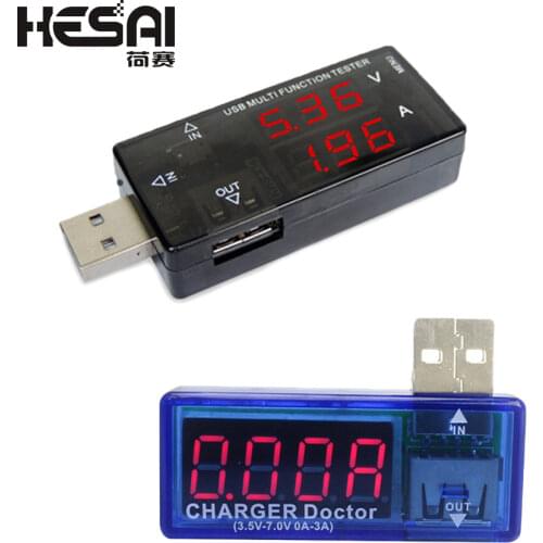 Smart Electronics Digital USB Mobile Power Charging Current Voltage Tester Meter Mini USB Charger Doctor Voltmeter Ammeter
