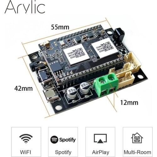UP2STREAM MINI WIFI Audio Receiving Module With Spotify AIRPLAY DLNA Multi-room Music Control I2S