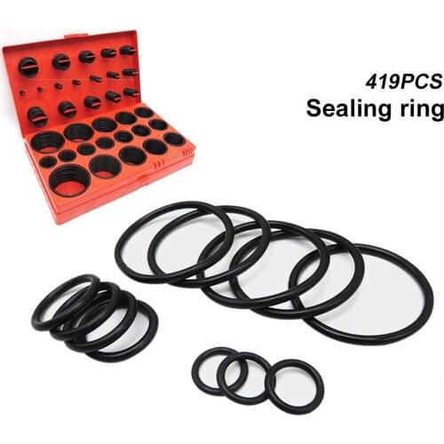O Ring Rubber Washer Seals Assortment Black O-Ring Seals Set Nitrile Washers High Quality For Car Gasket Plumbing Mechanic