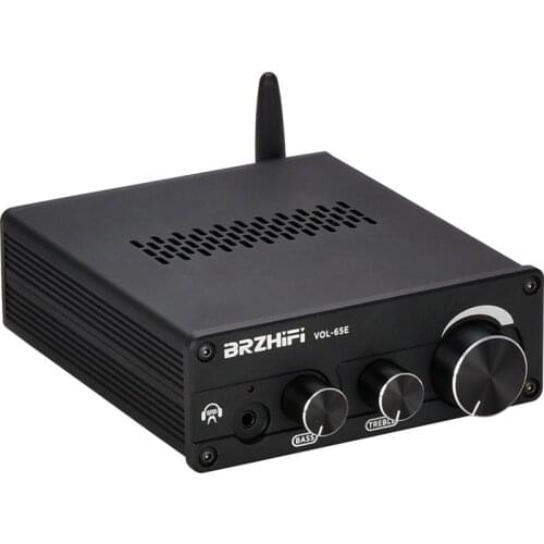 BRZHIFI 6J5 Vacuum Tube Preamplifier Bluetooth 5.0 Electron Tube Stereo Pre-amplifier With Tone Ajustment For Sound Amplifier