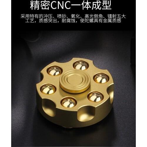 Finger gyro Pure brass metal Finger spinner adult decompression toy kinetic sculpture stress relief EDC detachable Russian toy