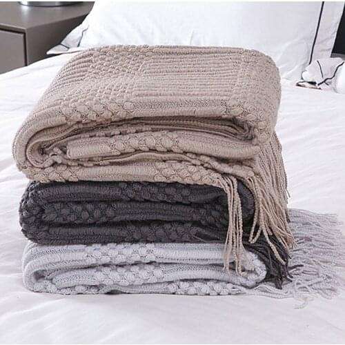 Available In All Seasons Available Nap Blanket Air Conditioning European-Style Simple Bed End Blanket Sofa Blanket