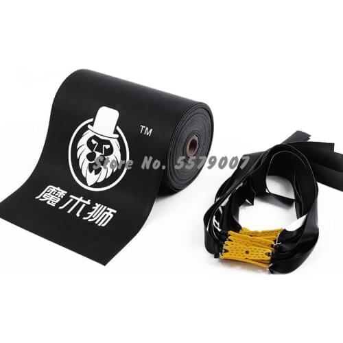 0.6mm-0.75mm thickness high quality slingshot flat rubber band for hunting slingshot shooting strap rubber band 100 * 15cm