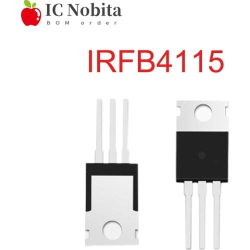 1PCS IRFB4115PBF TO220 IRFB4115 4115 TO-220 IC IRF4115 High Power 120V Controller MOS Field Effect Tube IC New Original