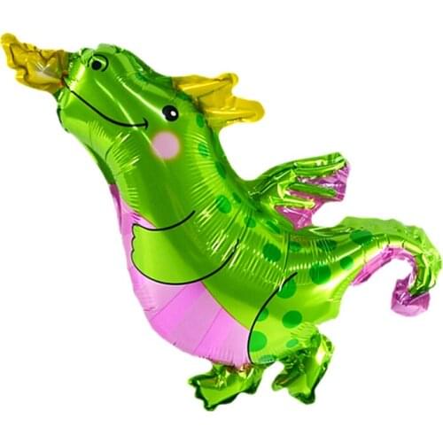 10pcs Mini Green Fire Dinosaur Foil Balloons Birthday Party Decorations Kids Kids Dinosaur Party Decor Kids Inflatable Toy