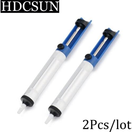 2pcs/lot Suction Tin S-190 Solder Suckers Desoldering Gun Desoldering Pump Soldering Iron Pen hand tools Free shipping