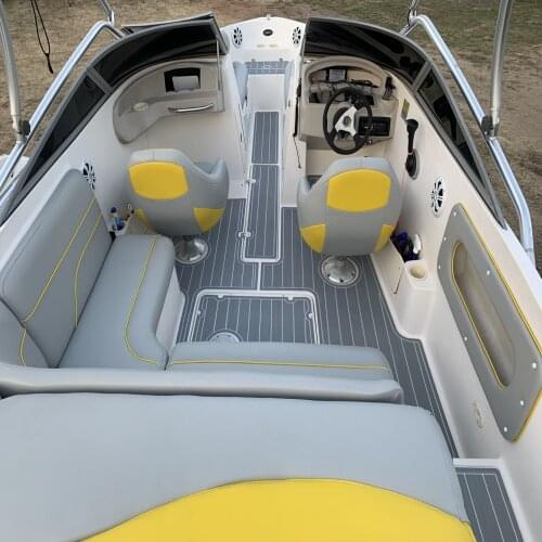 2004 Rinker Captiva 212 Cockpit Pad Boat EVA Teak Decking 1/4" 6mm