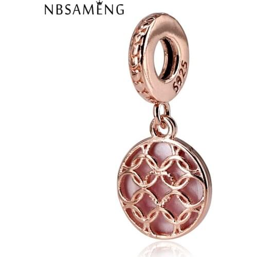 2018 Authentic 925 Sterling Silver Beads Love Round Pendant Charm Fit Original Bracelets Charms Jewelry