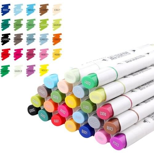24 Pieces In A Box Baoke2913#24 Color Marker Oil Pastel Hand-painted Design Animation Full Set of 24 Color Oily Pop Pen Water