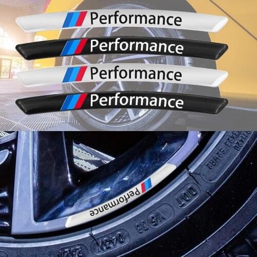 4X M Performance Wheels Rims Racing Aluminum Sticker For BMW 5-Series E39 E60 E61 F10 F11 F07 G30 Z4 E89 E85 G29 Z3 E36 M2 M3 M4