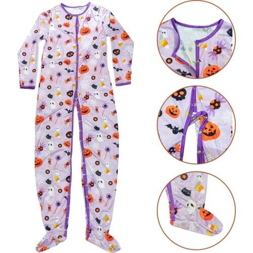 Abdlover pink elephant printed bodysuit with foot /adult onesie/adult baby romper/printed adult bodysuit for diaper lover