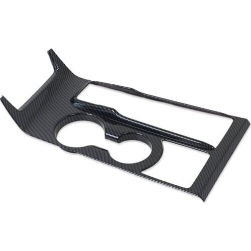 For Hyundai Tucson 2015-2020 Left Hand Drive 1PC Carbon Fiber ABS Car Gear Shift Knob Panel Frame Cover Trim Cover Car Styling