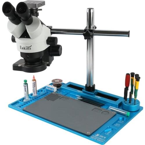 Full HD 37MP 1080P 3700W USB C Mount Video Camera 7-45X Simul-focal Stereo Trinocular Microscope Phone Soldering PCB Repair Tool